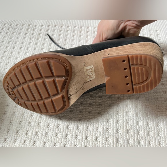 Whimsygoth Dark Academia Black leather lace up ankle boot - Picture 4 of 12